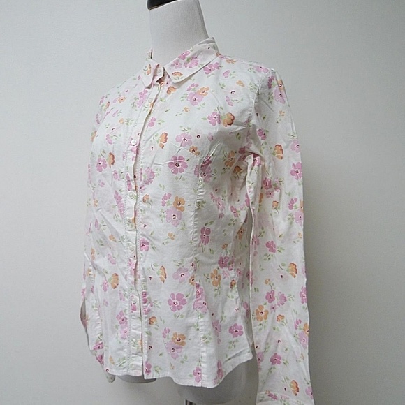 Jordache floral print long sleeve shirt - Picture 2 of 6